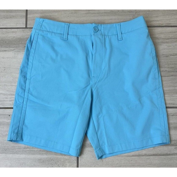 Under Armour Performance Golf Shorts 4 Way Stretch UA 40 9 In Inseam Storm Woven - Picture 1 of 11